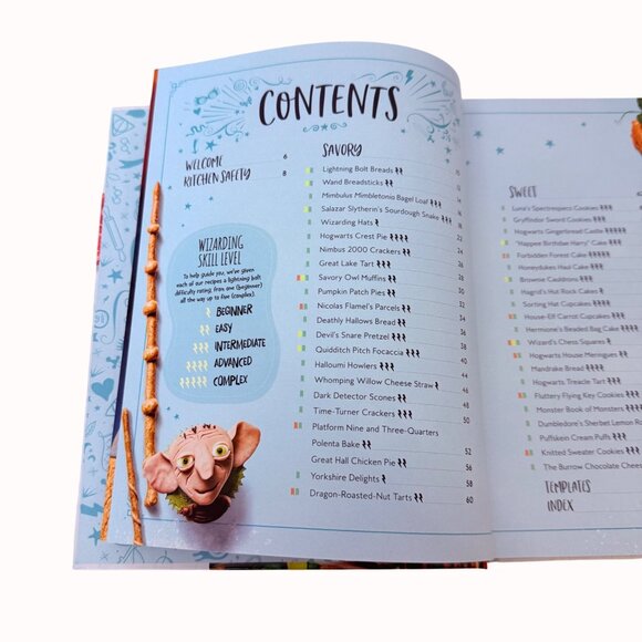 Harry Potter Baking Book Hardcover Magical Recipes Savory Sweet Cookbook Gift - Picture 6 of 11